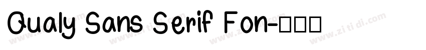 Qualy Sans Serif Fon字体转换